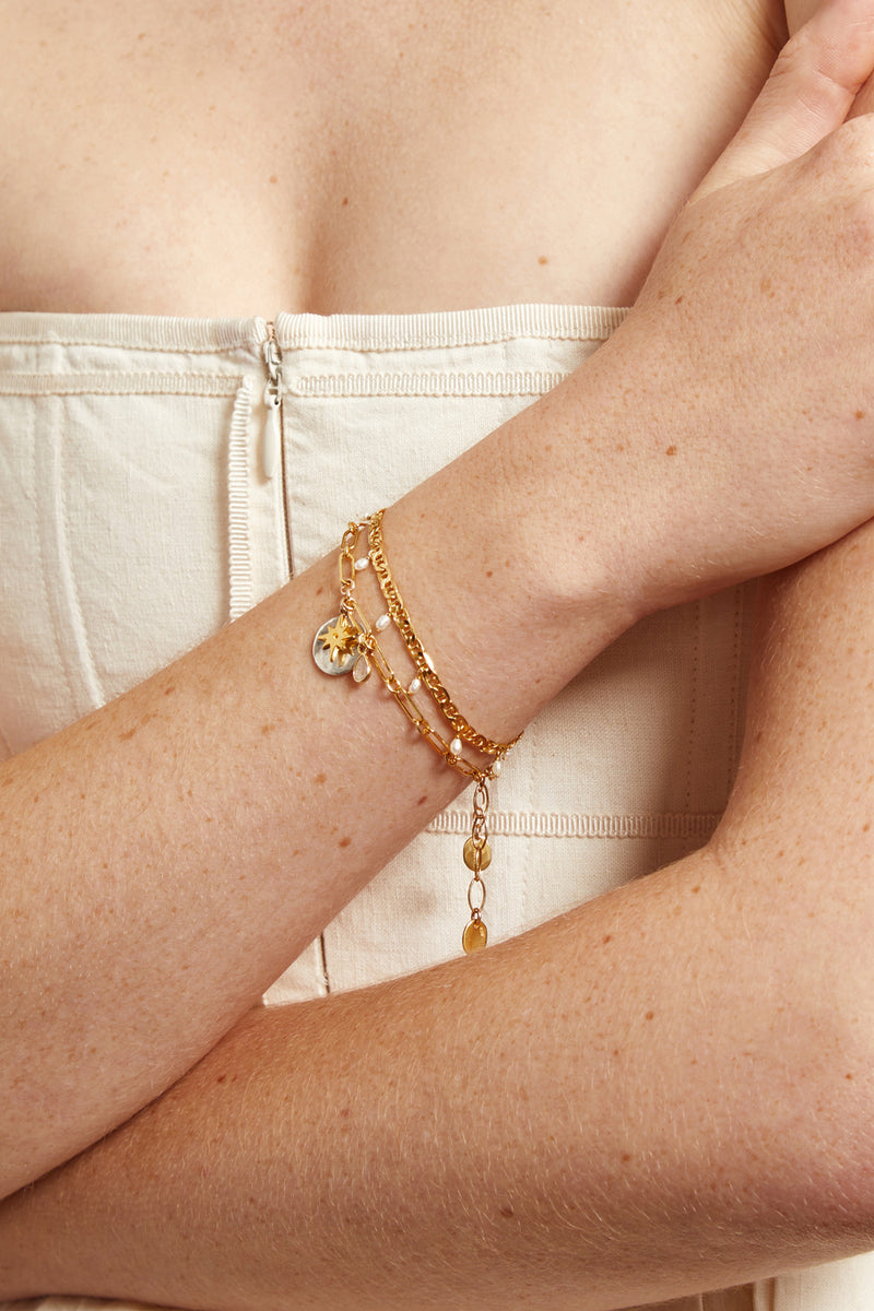 Brooke Gold Charm Bracelet | Mommy & Me Collection | Lisi Lerch